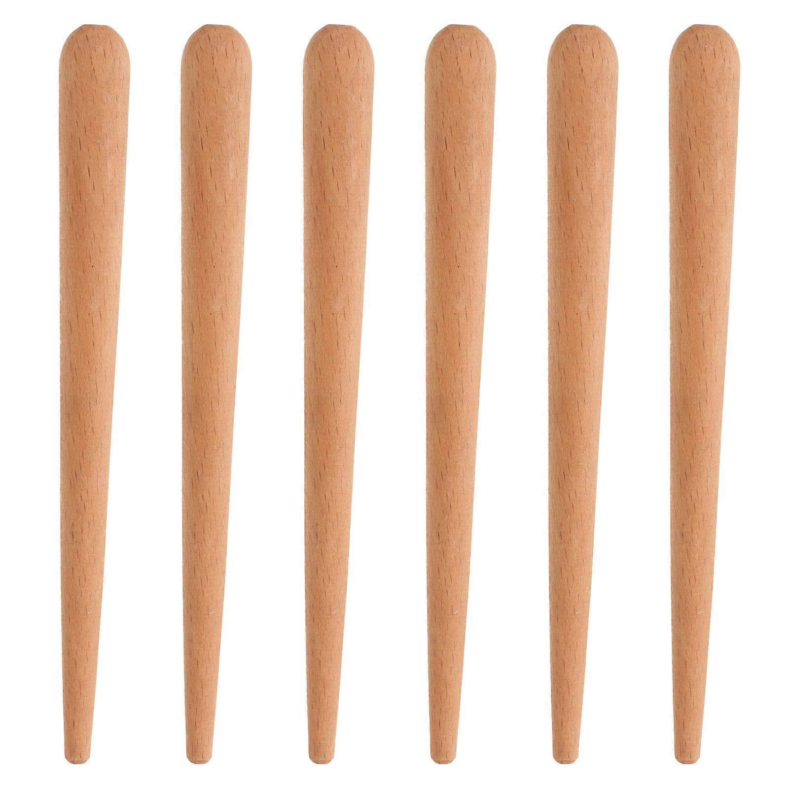 6pcs Wooden Rhythm Sticks for Percussion Instruments – Safe, Musical Beating Sticks to Develop Creativity and Rhythm Learning Skills
