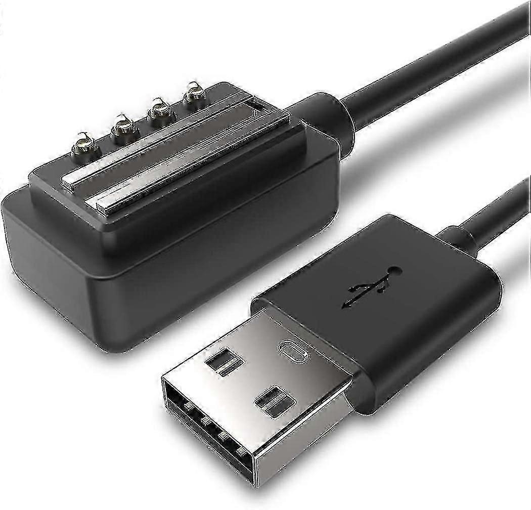 Carregador compatível com Suunto 9, D5, Spartan Ultra HR, Spartan Sport Wrist HR, Eon Core - Cabo de carregamento USB magnético de 100 cm