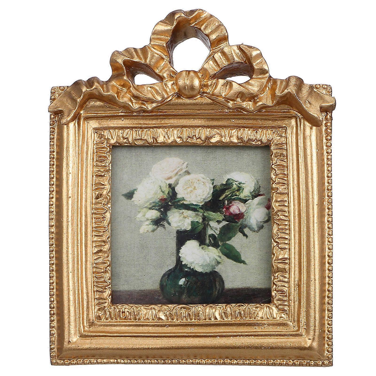 Bedroom Decorative Picture Frame Resin Material European Vintage Style 1Set