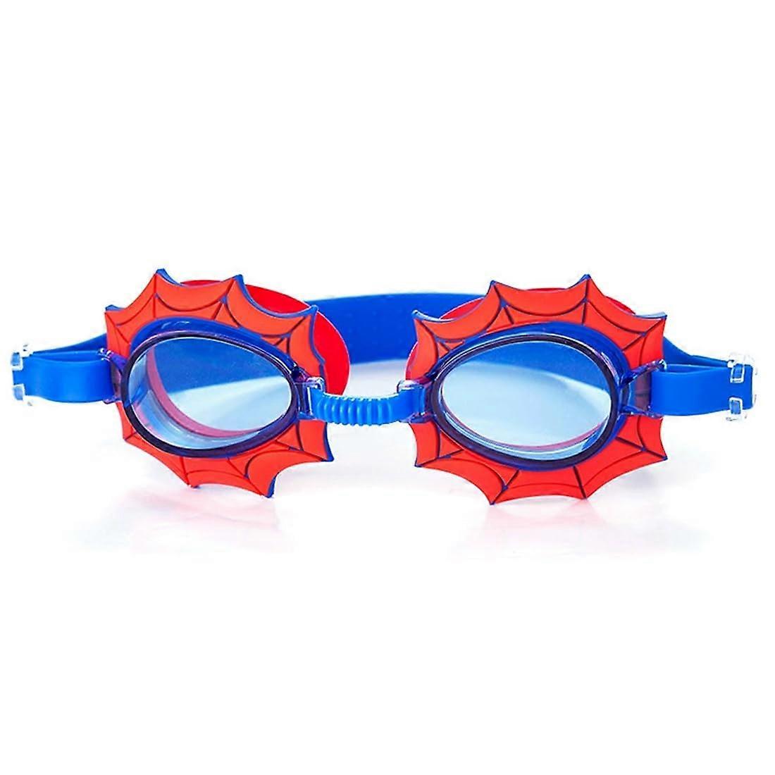 Swimming Goggles for Kids, Anti-Fog Waterproof Silicone Goggles, Comfortable Spider Design for Swimming Pool Use - 1PC