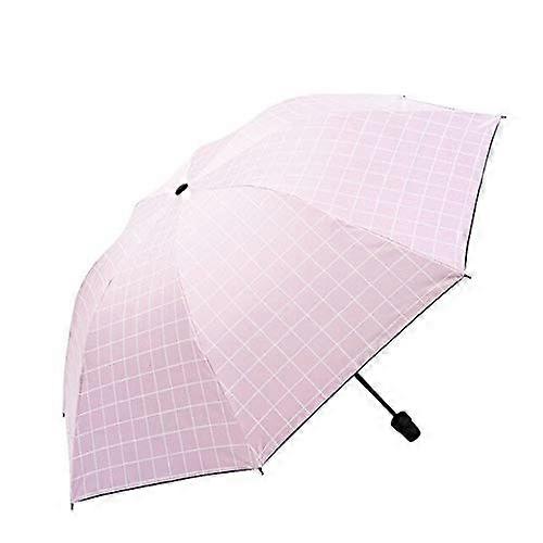 YD200078PK Folding Umbrellas for Men and Women Umbrellas with Luxury Simple Lattice Pattern YD200078PK