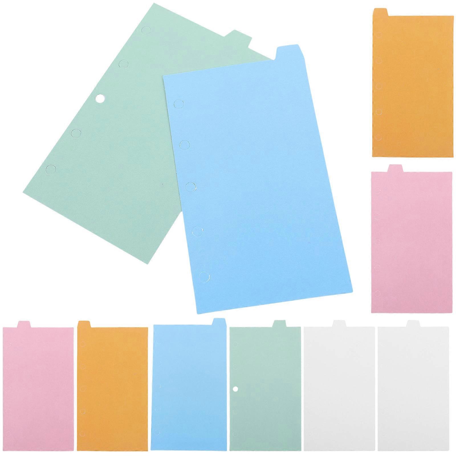 Notepad Divider Tabs Paper Binder Dividers Indexing Notebooks Classroom 2Sets