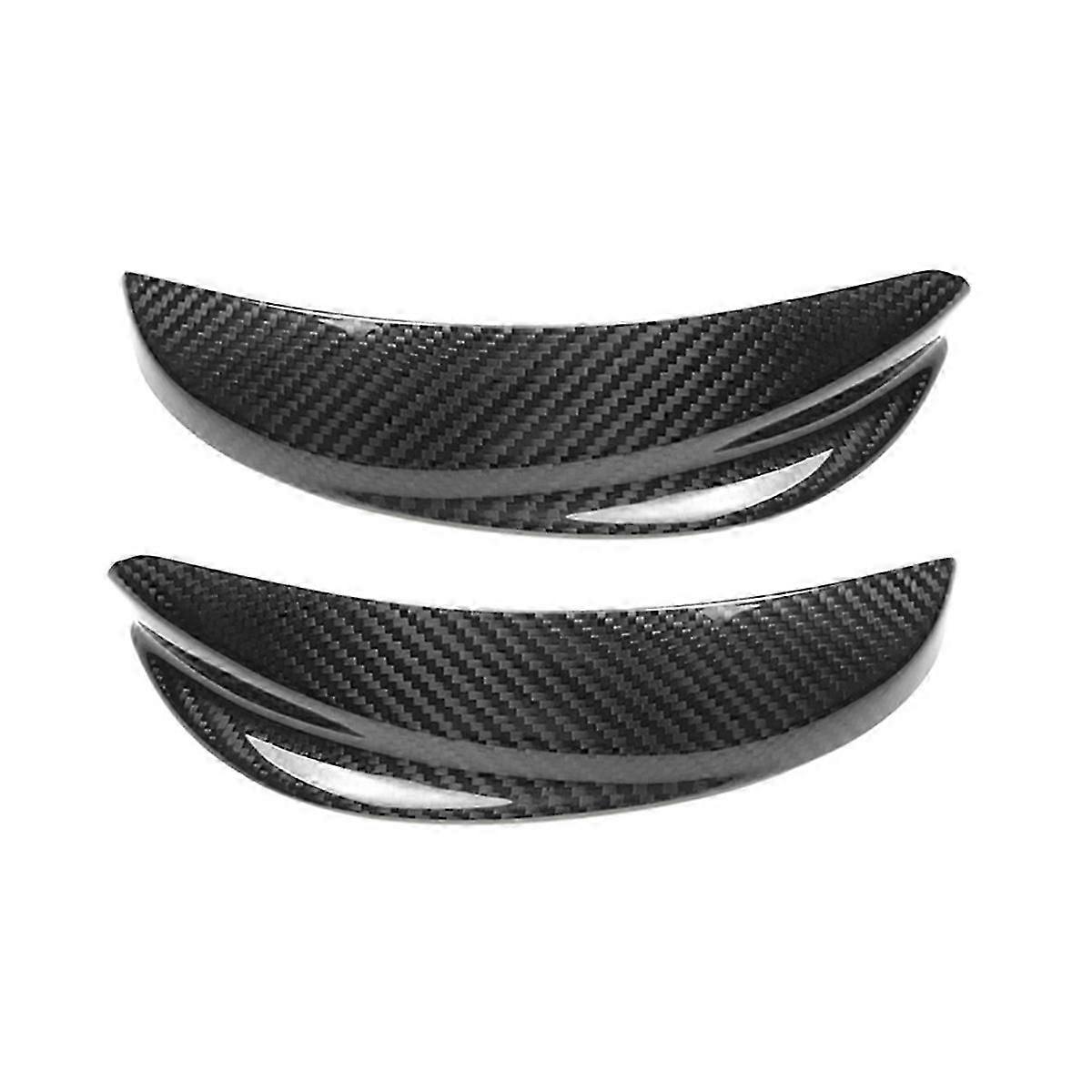 Car Headlight Decorative Stickers Carbon Fiber Eyebrow Stickers compatible with Fiat 500 Abarth 2009-2023 Access