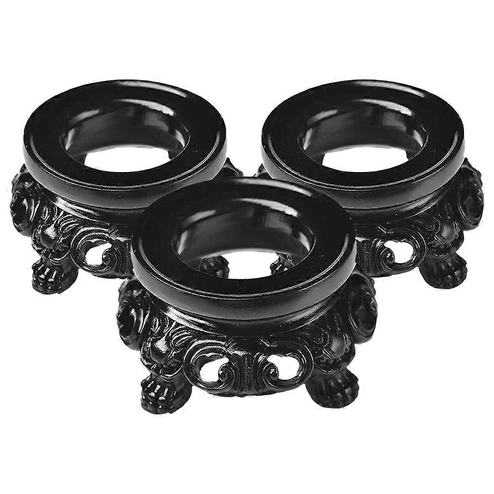 Decorative Sphere Crystal Display Stand for Decor 3Pcs Resin Holders