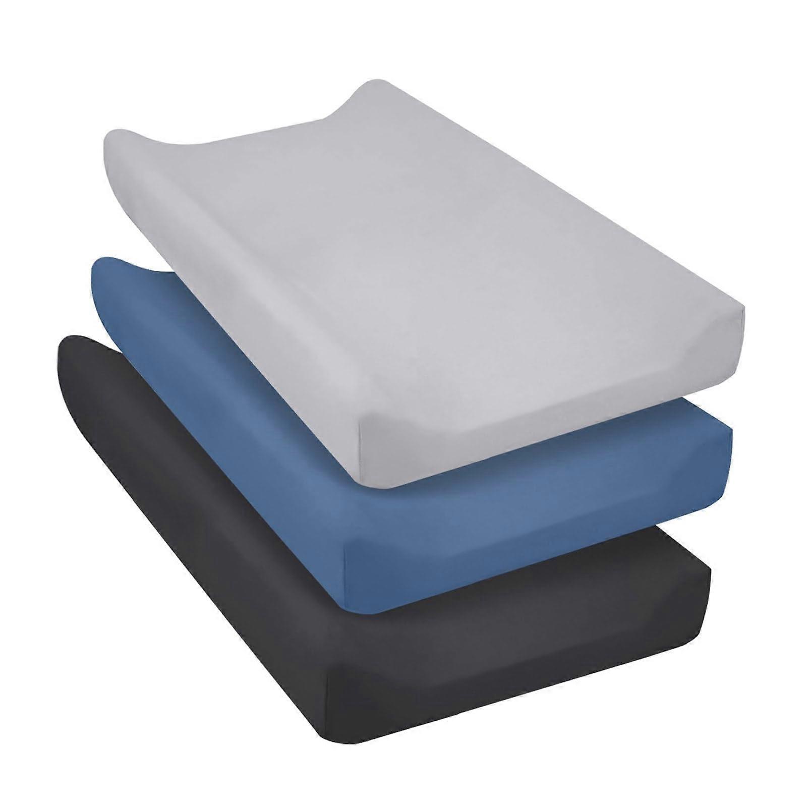 3Piece Bassinet Sheet Set for Pram – Soft and Comfortable Cradle Bedding Covers with Changing Table Protector