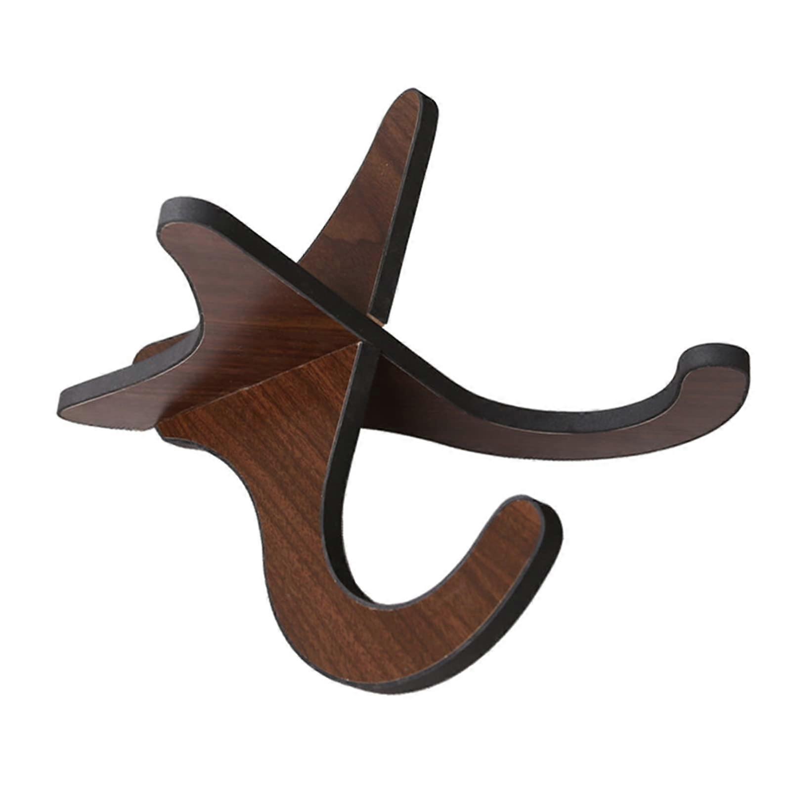 Portable ukulele stand, wood, Xframe, musical instrument stand, holder with soft padding for ukulele, violin