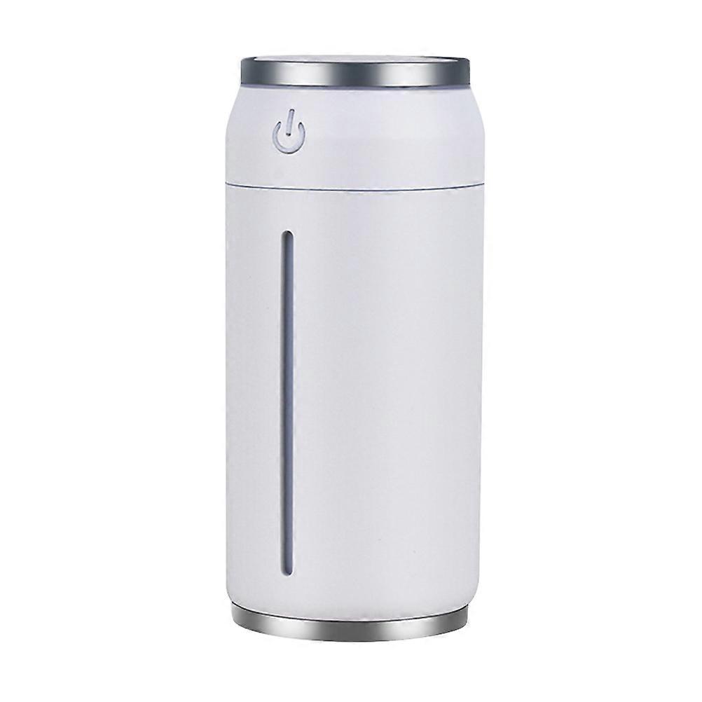 Small Bedroom Humidifier Anti-Drying Mist Diffusion Night Light Compact Design White 6.4x6.4x14.1cm 1Set