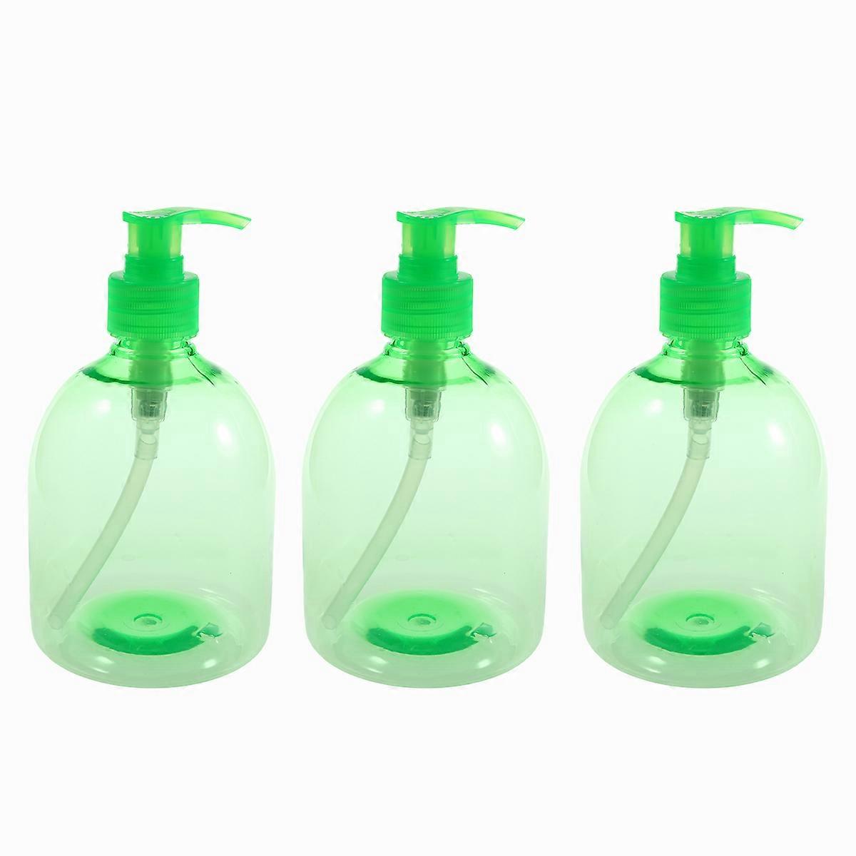 Distributeur de lotion rechargeable avec pompe Récipient de nettoyant pour le corps 6 pièces Pot en plastique pour un usage domestique