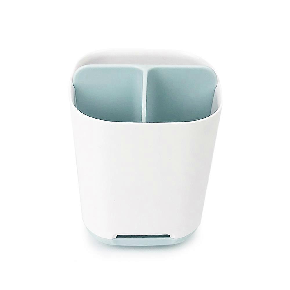 Toothbrush And Toothpaste Storage Box - Plastic Detachable For Easy Cleaning Multifunctional Storage-Blue
