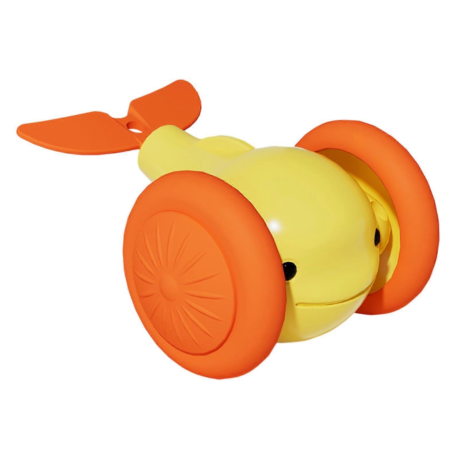Automatic Cat Rolling Ball - Rechargeable Electric Toy for Cats, Interactive Movement, Yellow Color, Stimulates Playtime
