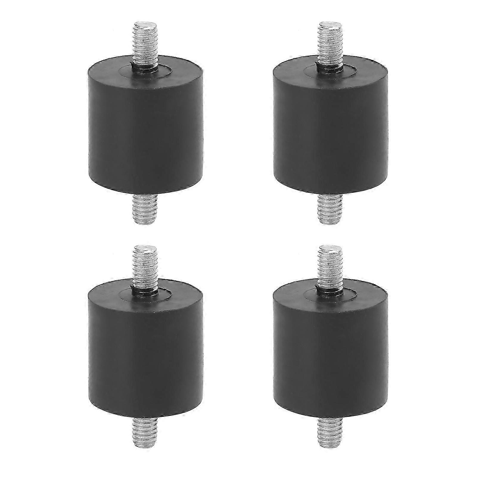 4Pcs Rubber Shock Absorber Foot Pad Mute Anti-Vibration Screw Type Buffer for Air Compressors (M8)