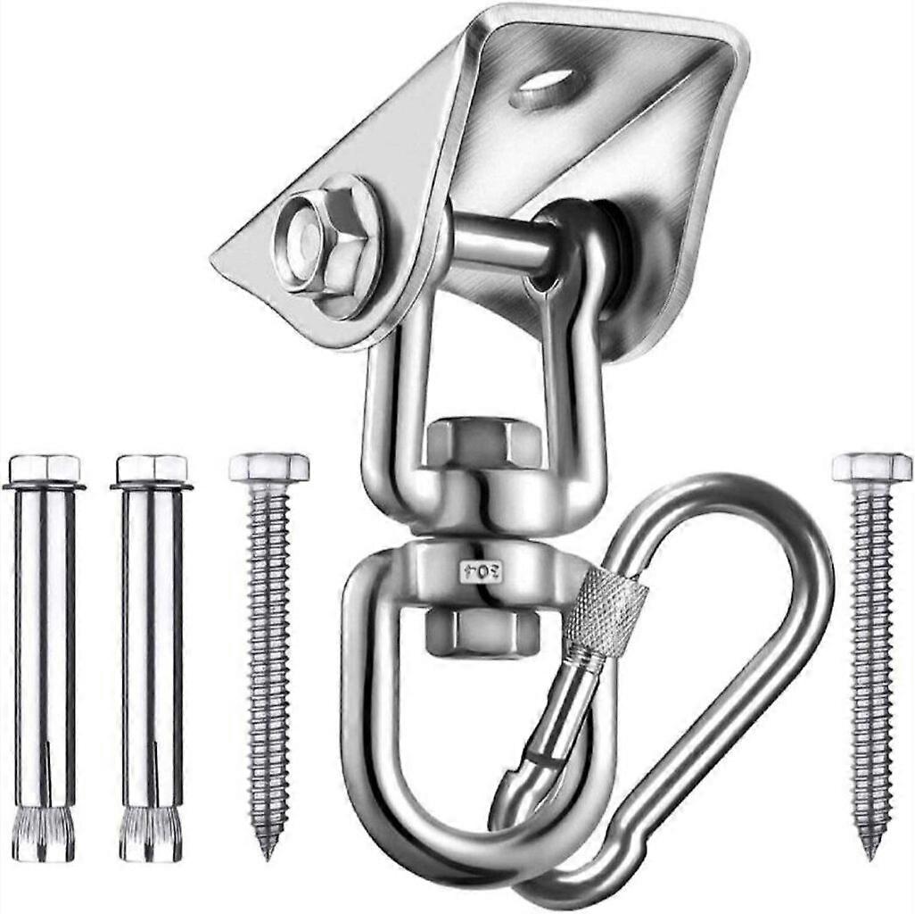 4-Pack Ceiling Hooks, Stainless Steel, 500kg Load, Hammock Anchor