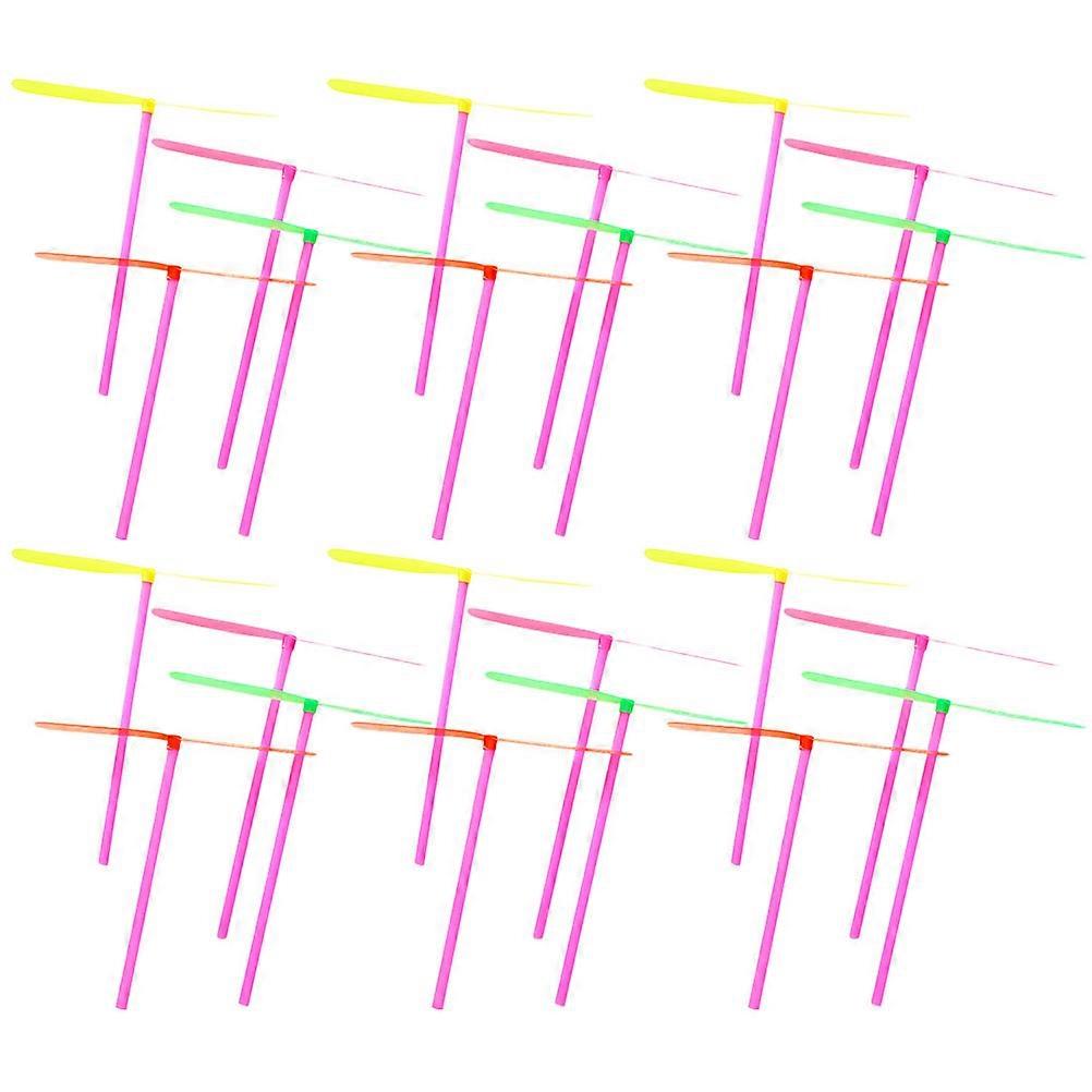 Kids Flying Helicopter Hand Helicopter Physical Exercise Plastic Material 100Pcs