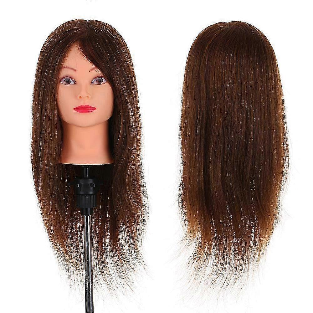 24 Mannequin Head with Clamp Holder for Braiding Hair Styling Practice Manikin Head for Hairdresser Professional Cosmetology Dummy Head
