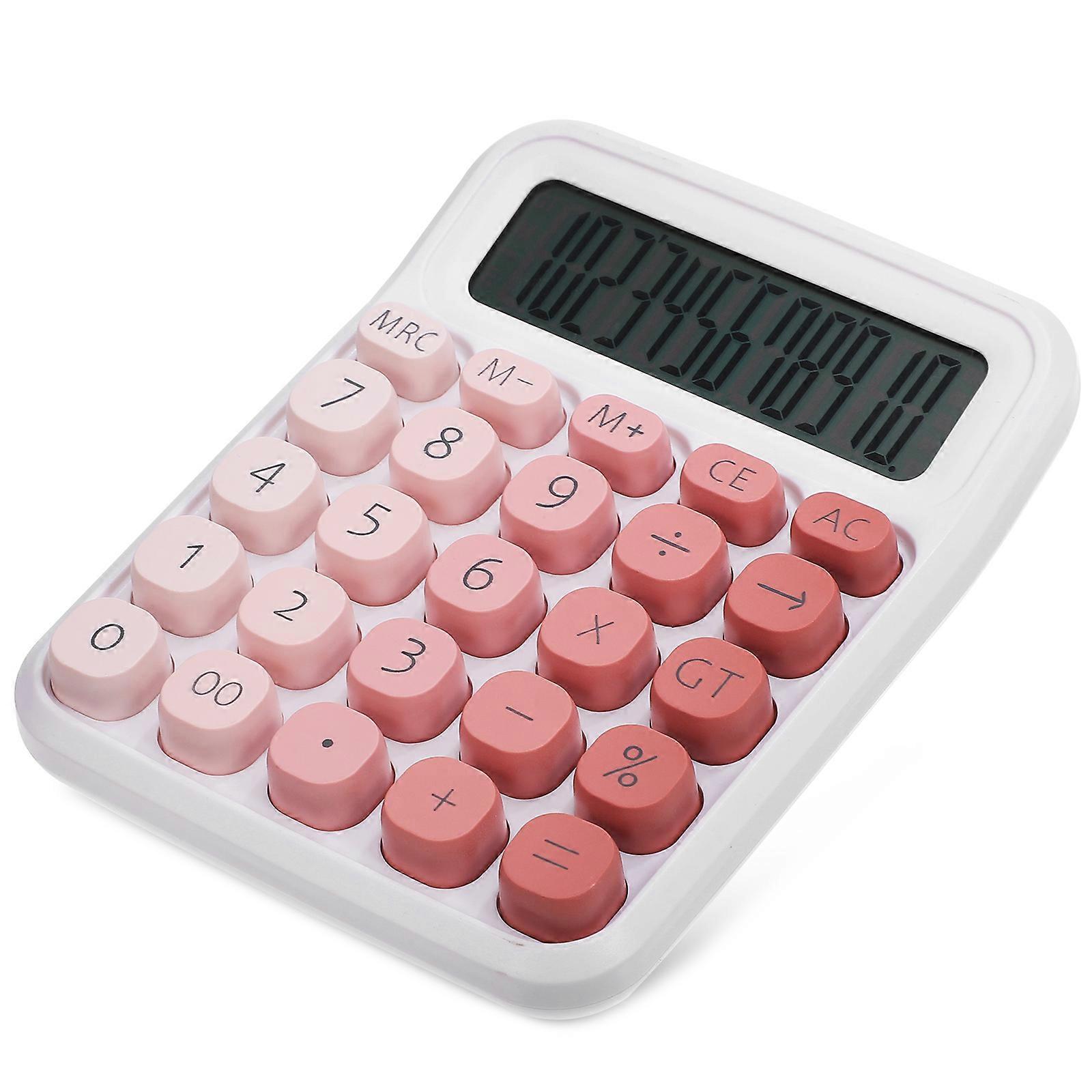 Compact Desktop Calculator with Large Display, Easy Press Buttons, and Non Slip Base for Office Use