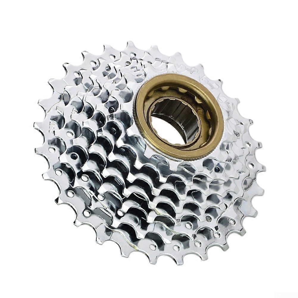 Seamless transition with our steel bicycle flywheel for mountain climbing adventures (7s 1328T silver).