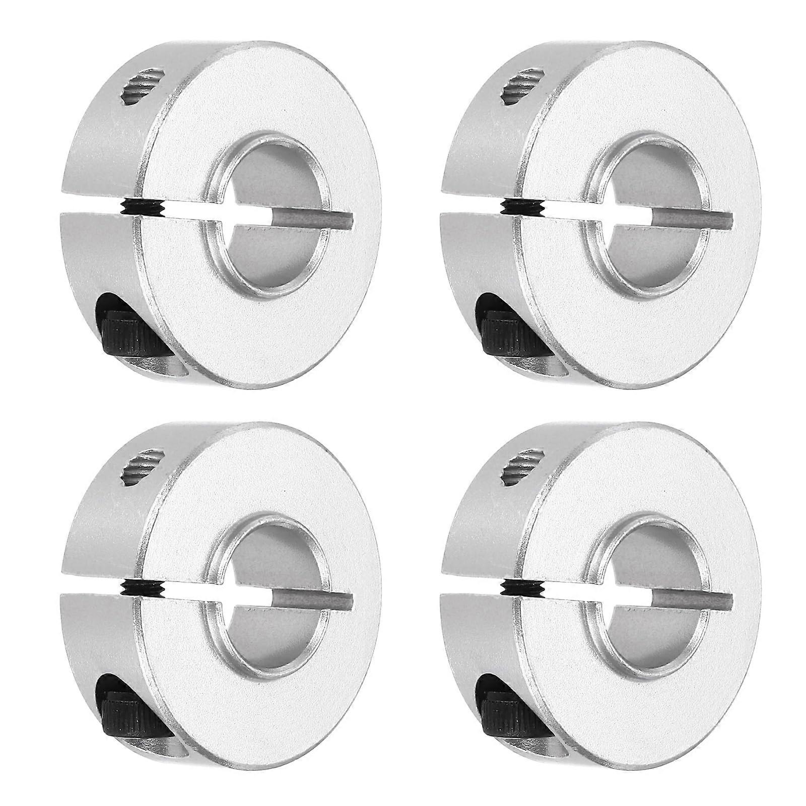 Schaftmanschette 12 mm Bohrung Aluminiumlegierung Klemmwellenmanschetten M4 Schraube für Förderbandsysteme 4 Stück