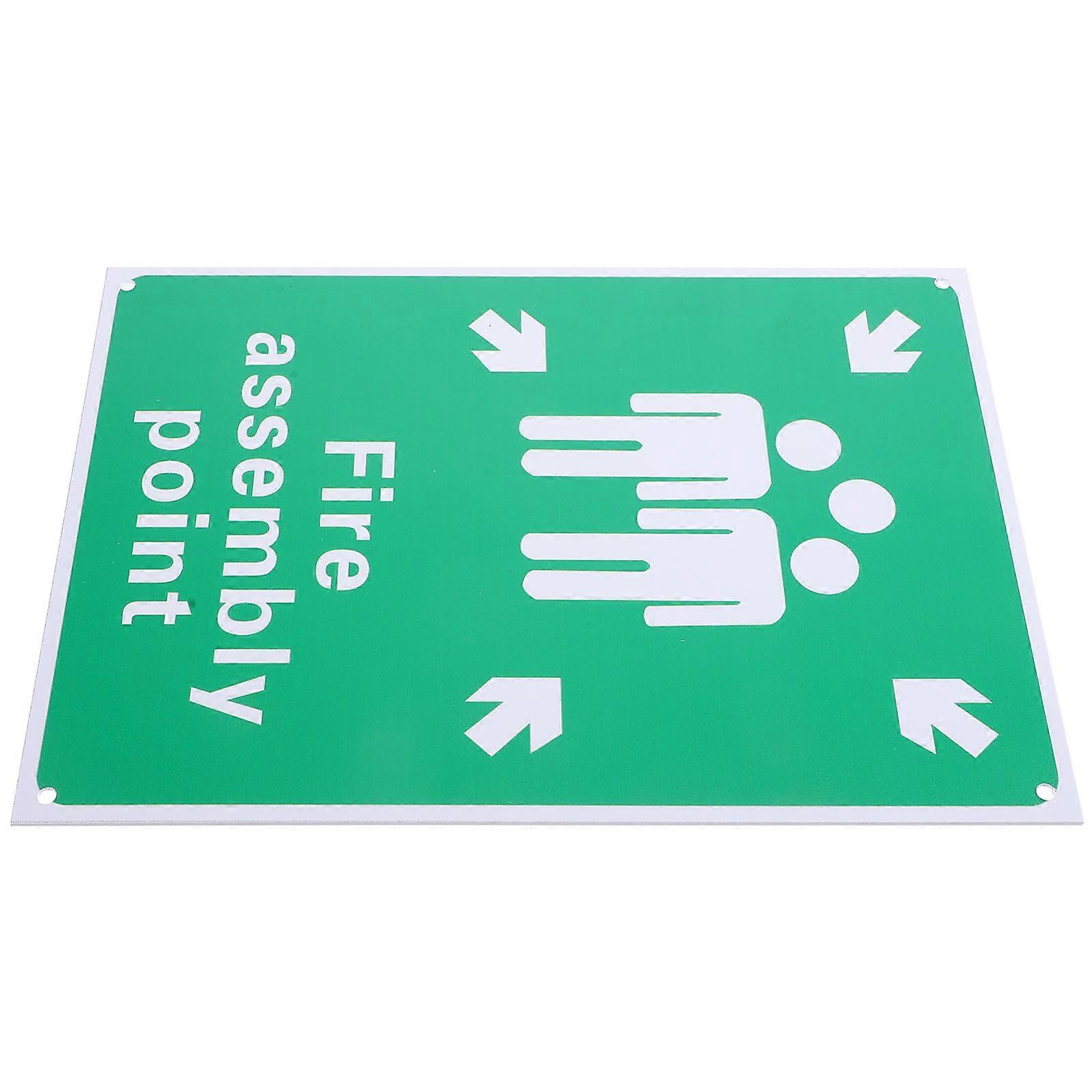 Hier is een goed gestructureerde productbeschrijving voor een **Fire Assembly Point Sign** op basis van uw input:
### **Vuur Verzamelpunt Teken - Noodgeval