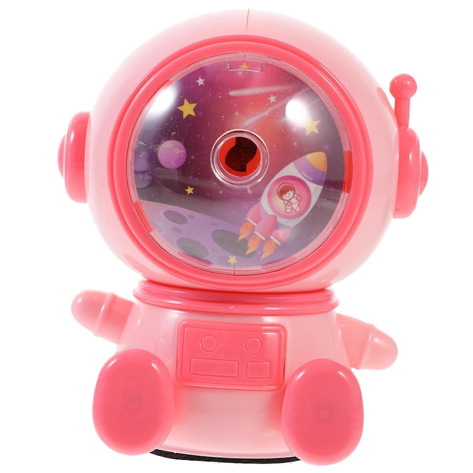 Manual Pencil Sharpener in Cute Astronaut Design Adjustable Thickness for Students and Artists Portable School Supply Solution