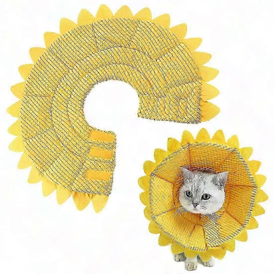 Adjustable Cotton Recovery Collar for Cats and Puppies Soft Protective Cone Alternative 1pc