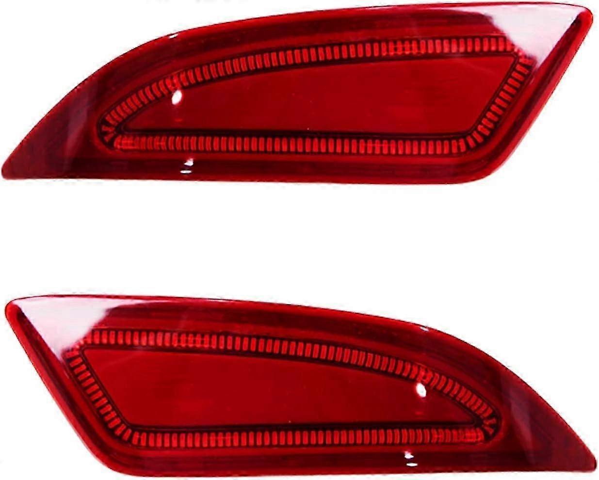 LED Rear Reflector Fog Lamp & Turn Signal Brake Light Set for Toyota Camry Fielder 2015-2018 - Flashing Automotive Accessory