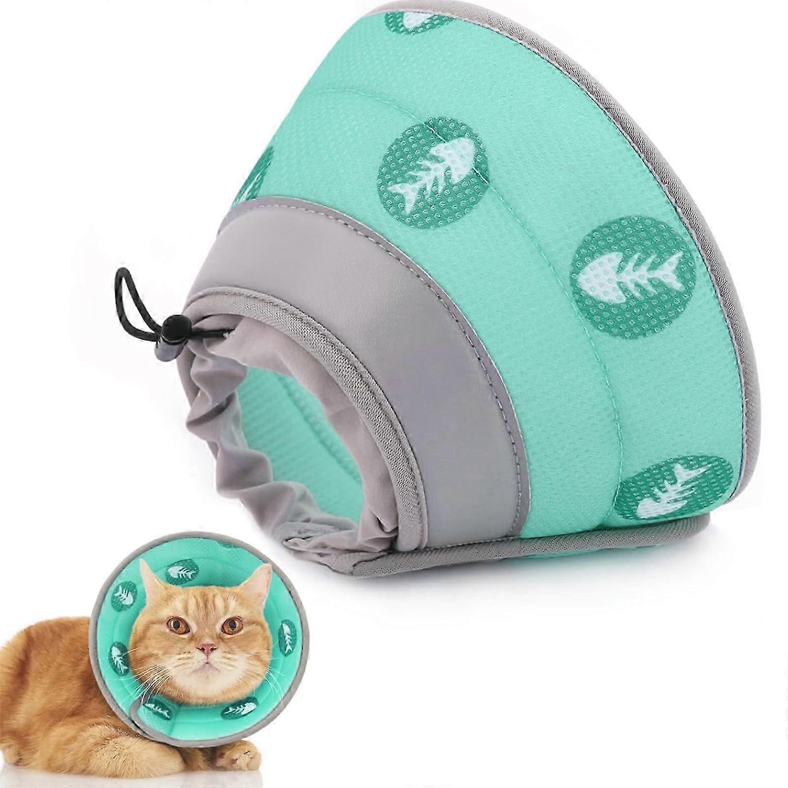Cat Cone Collar Cat Cone Collar Soft, Cat Head Cone Adjustable Cat Collar Recovery Collar, Soft Collar Cone After Surgery and Injuries for Puppies Sma