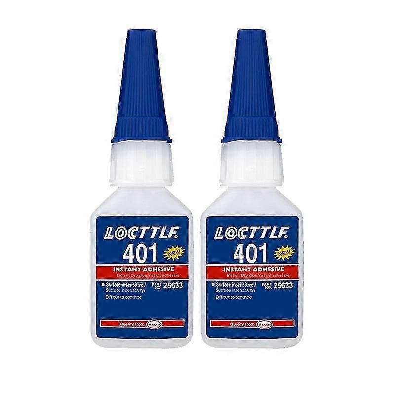 2pcs Loctite 401 Instant Fast Adhesive 20ML Bottle Stronger Super Glue Multi-Purpose Fix HOT Super Strong Liquid Colorless Glue