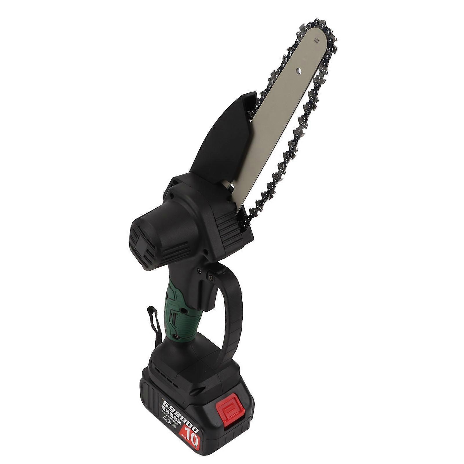 Cordless Lithium Battery Chainsaw Lightweight Shock Resistant Fast Heat Dissipation Pruning Saw for Home Outdoor Use 6 inch