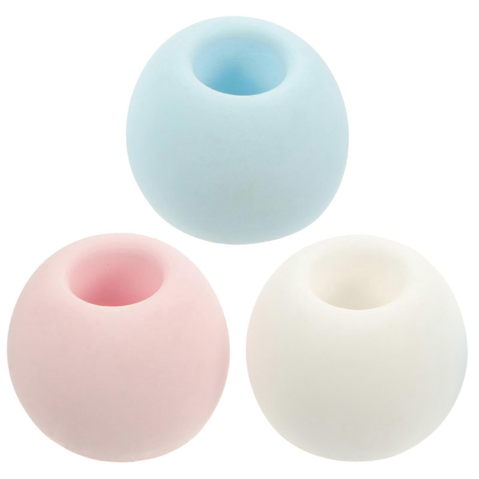 Diatomite Toothbrush Holder with Quick Drying Absorption for Electric Toothbrush Stands in Assorted Colors for Home Use 3pcs