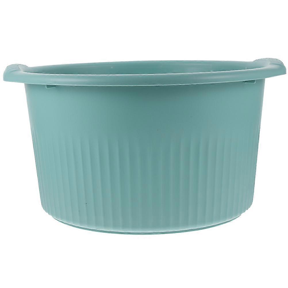 Green Plastic Foot Basin for Storage Use Simple to Use Thick Design Holds More Water 1 Piece