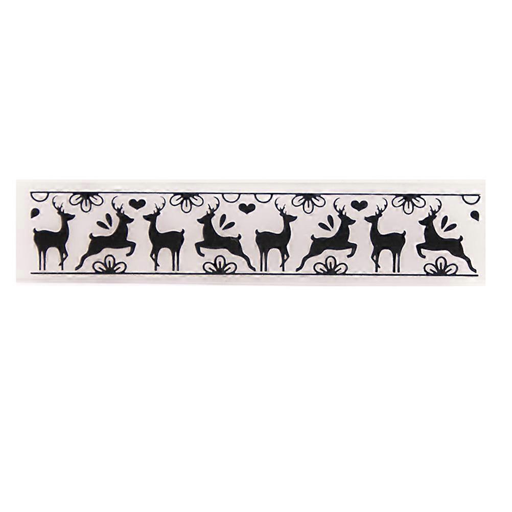 Paper Embossing Stamp Diy Plastic Bump Embossing Template Deer Stencil for Crafting and Album Scrapbooking 15x3x1cm 1Set