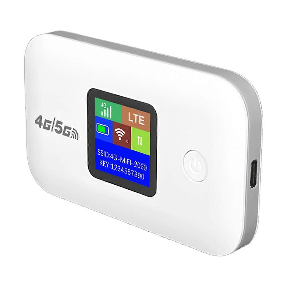 A8 4G Mobile WiFi Router 150 Mbps Portable Wireless Hotspot MiFi Modem with LCD Display White