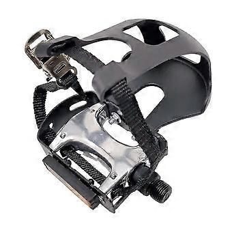 Pedalen voor hometrainer met teenkooi, Oefenpedaal voor gewone schoenen, Perfect voor indoor rijden, 9/16 draad