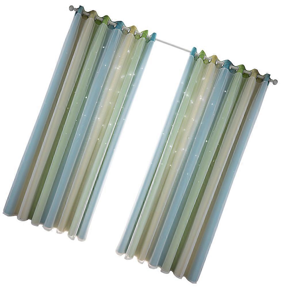 Green DoubleLayer Insulation Curtains for Bedroom and Living Room with Privacy Protection
