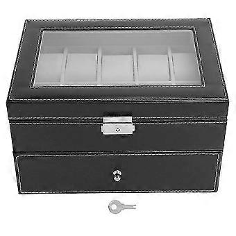 Double Layer Watch Box, 20 Grid Watch Storage
