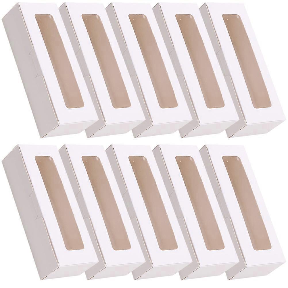 White Rectangle Baking Box for Home Use Made of Paper Perfect for Desserts and Pastries 20 Pieces