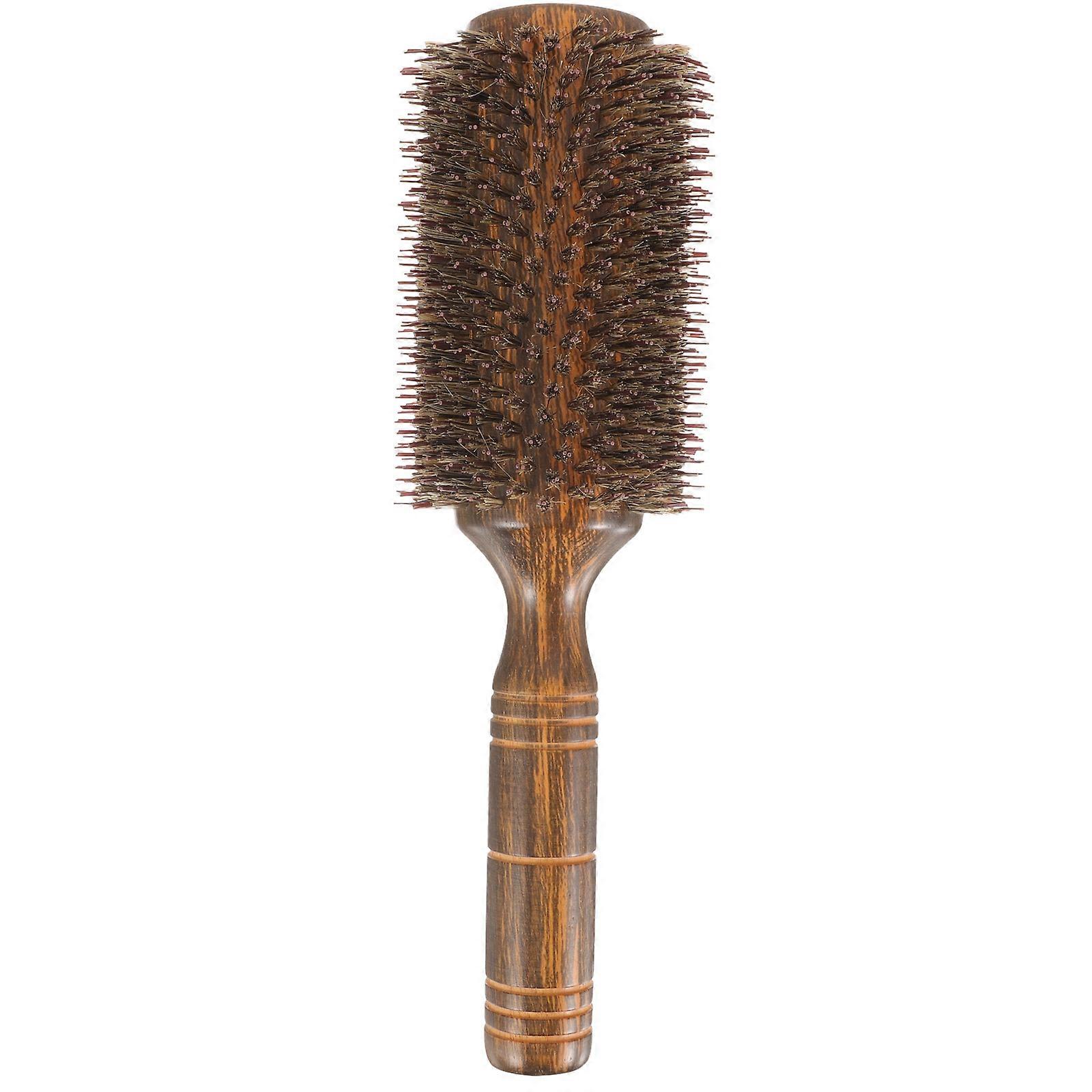 Boar Bristle Hair Brush for Blow Drying & Curly Hair Styling – Comfortable Scalp Massage for Thick, Wavy Hair