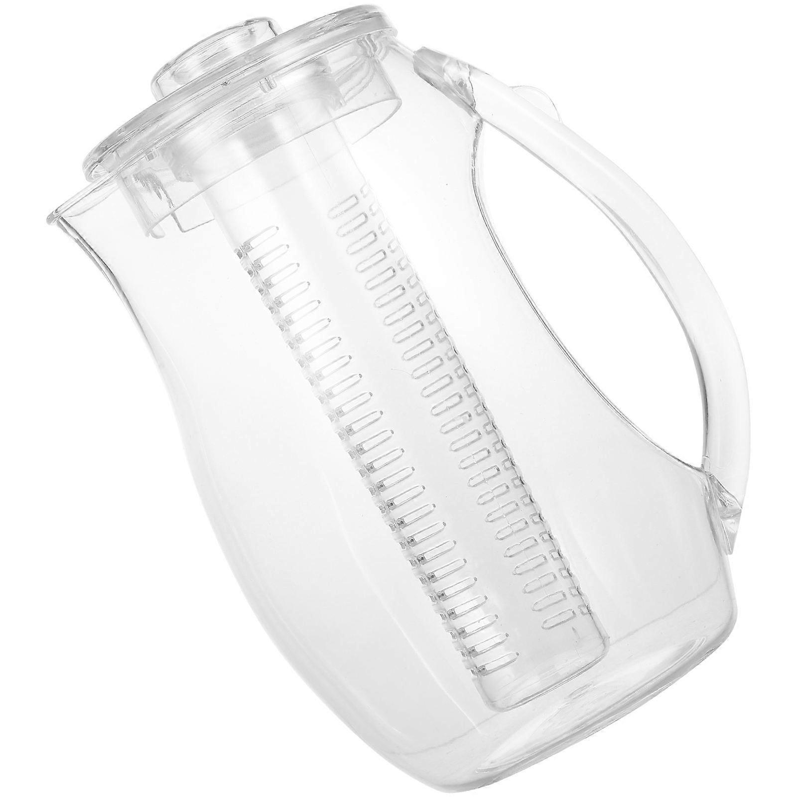 Portable Desktop Teapot with Handle and Lid, Transparent Water Kettle for Home and Office, Spill Resistant Design for Loose Leaf Tea and Hot Beverages