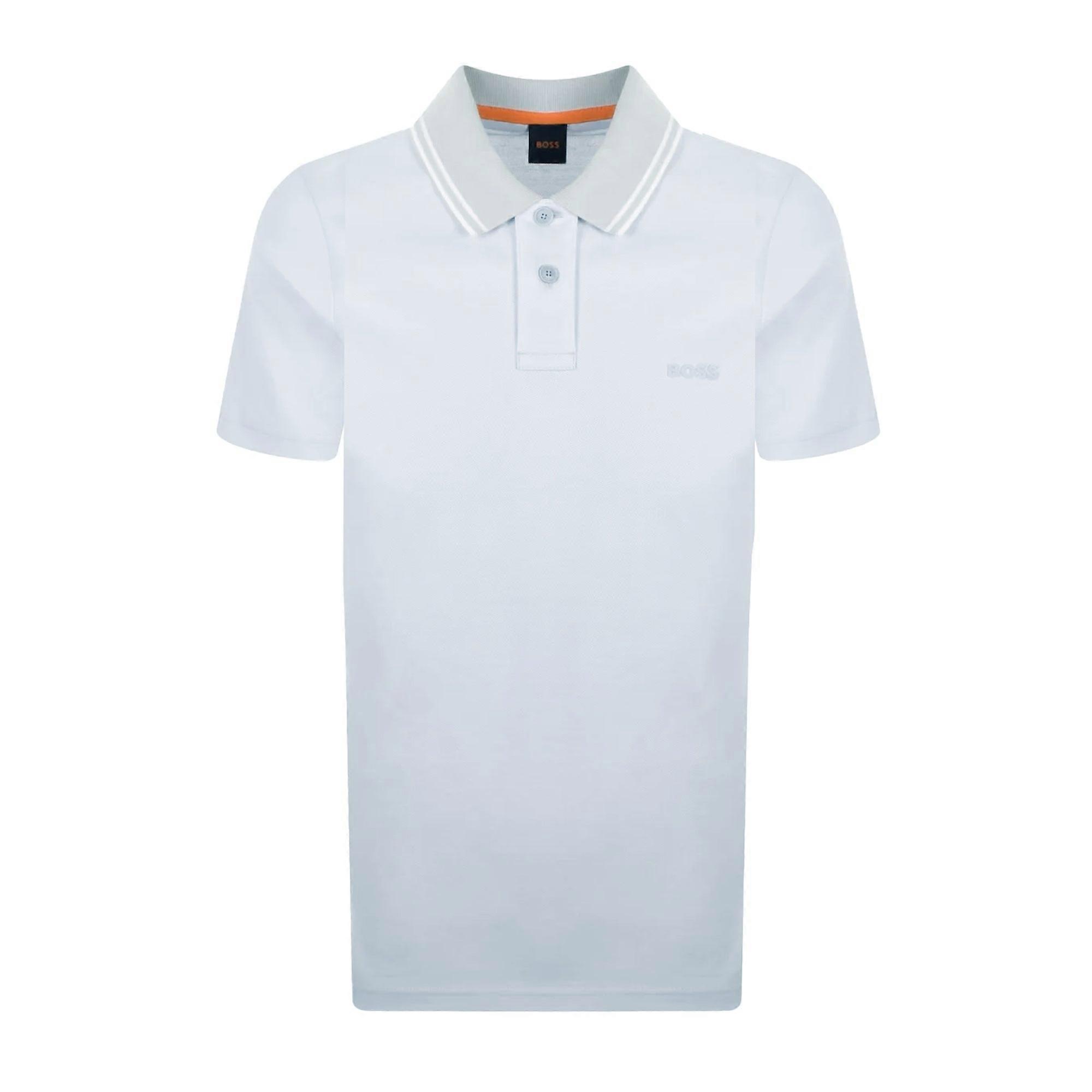 BOSS Relaxed Fit Oxford Piqué New Polo Shirt Light Pastel