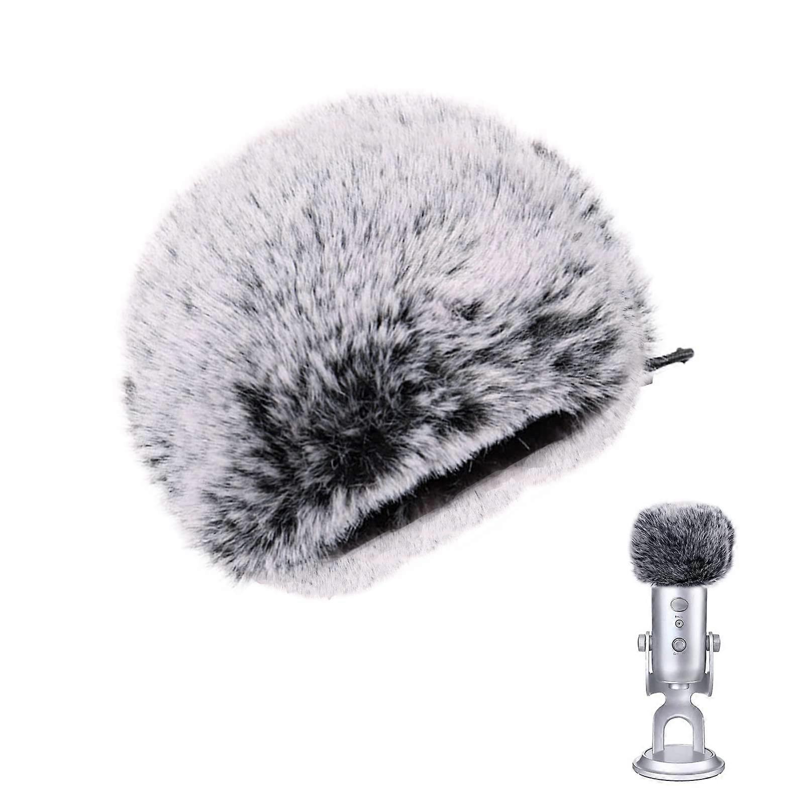 Plush Microphone Cover Reusable for KTV, Stage, Family Party