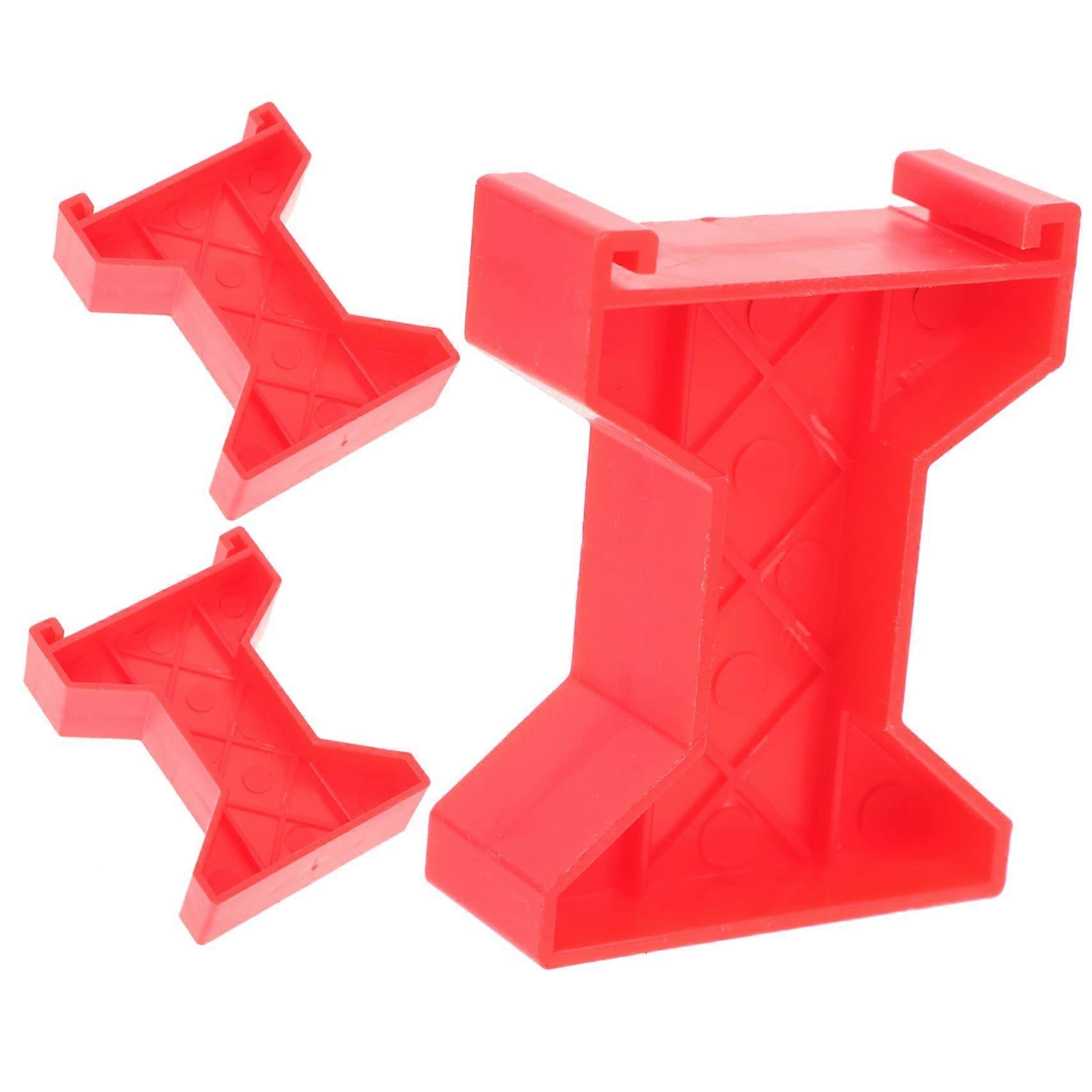 3 pieces of bridge piers, multilevel support extensions for wooden railway and race car track models, sturdy and childfriendly.