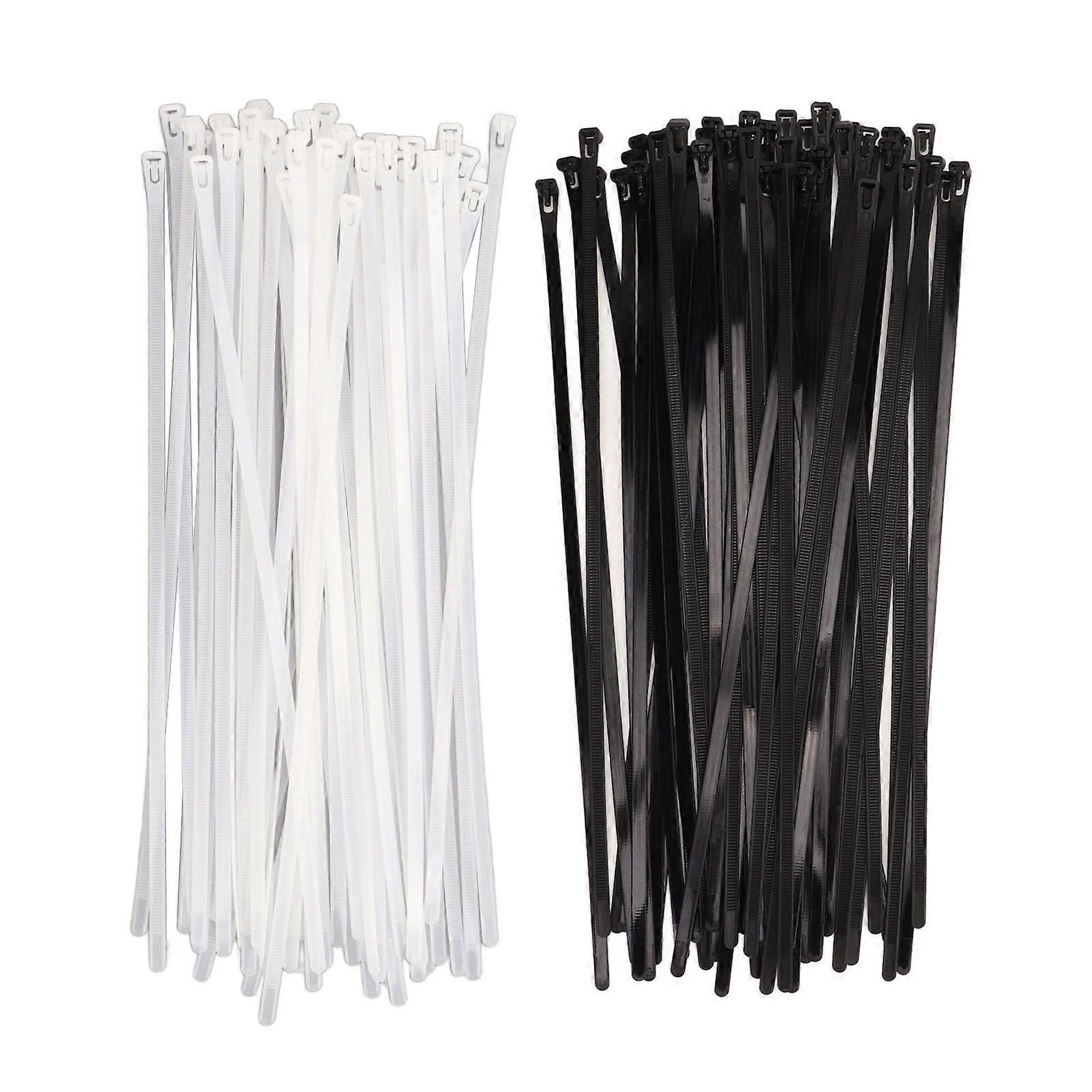 100PCS Zip Cable Ties Reusable Adjustable Nylon Ties for Outdoor Home Workshop Office