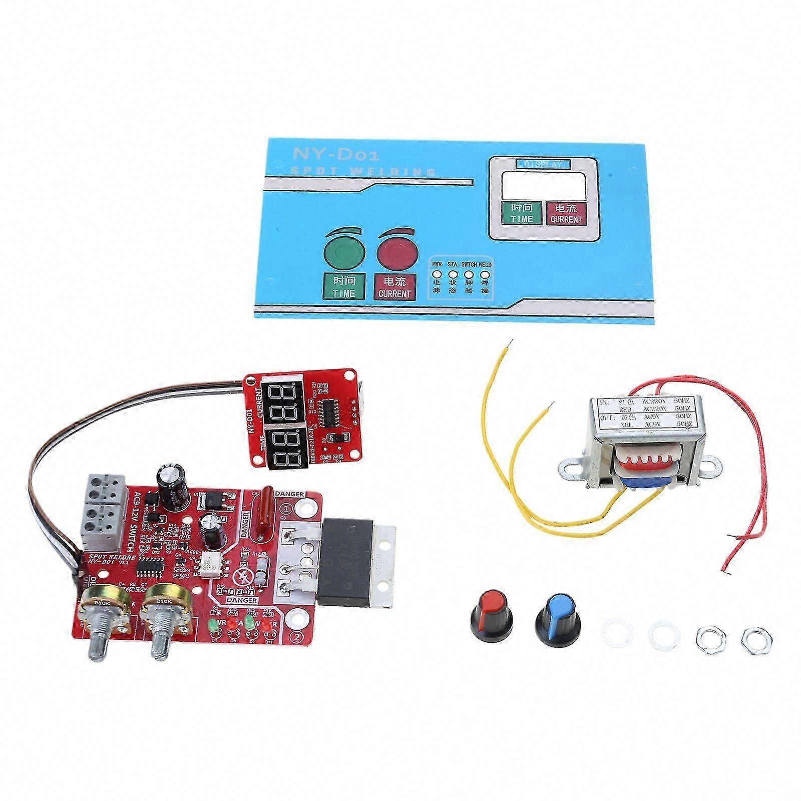Portable Spot Welder Control Board Diy Kit Adjust for Time Current for Diy Simple Battery Welder Development Welding