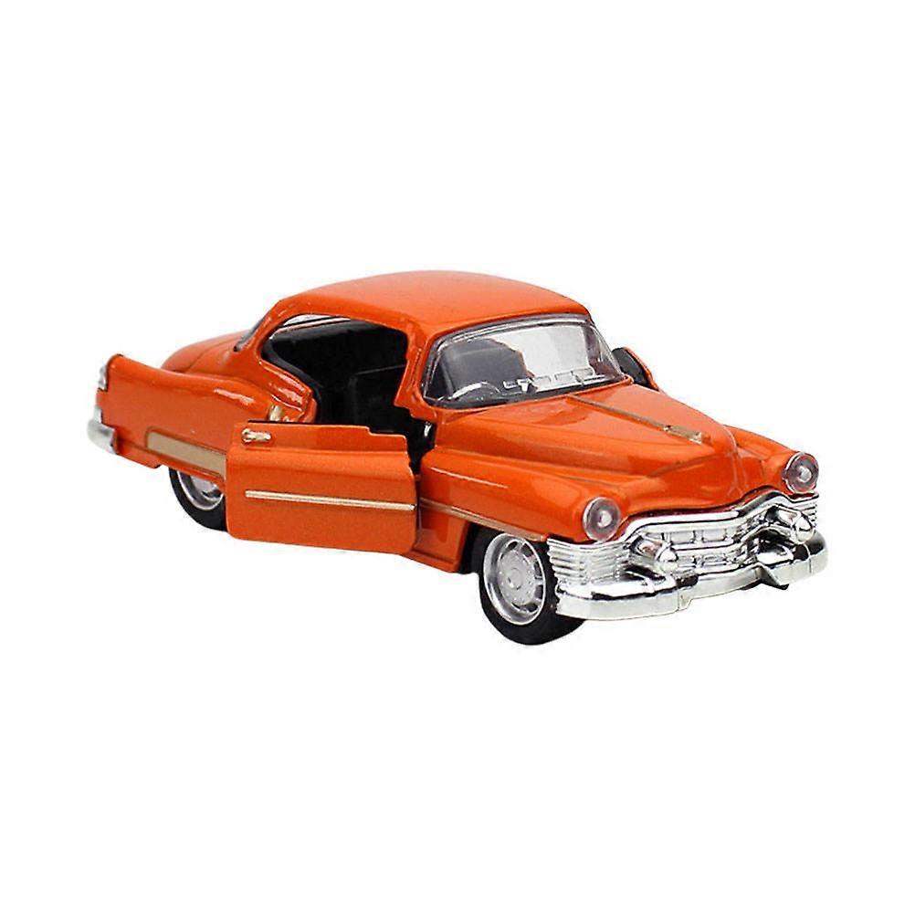 Retro Alloy Car Model for Decor Red Color Craftsmanship 1pc