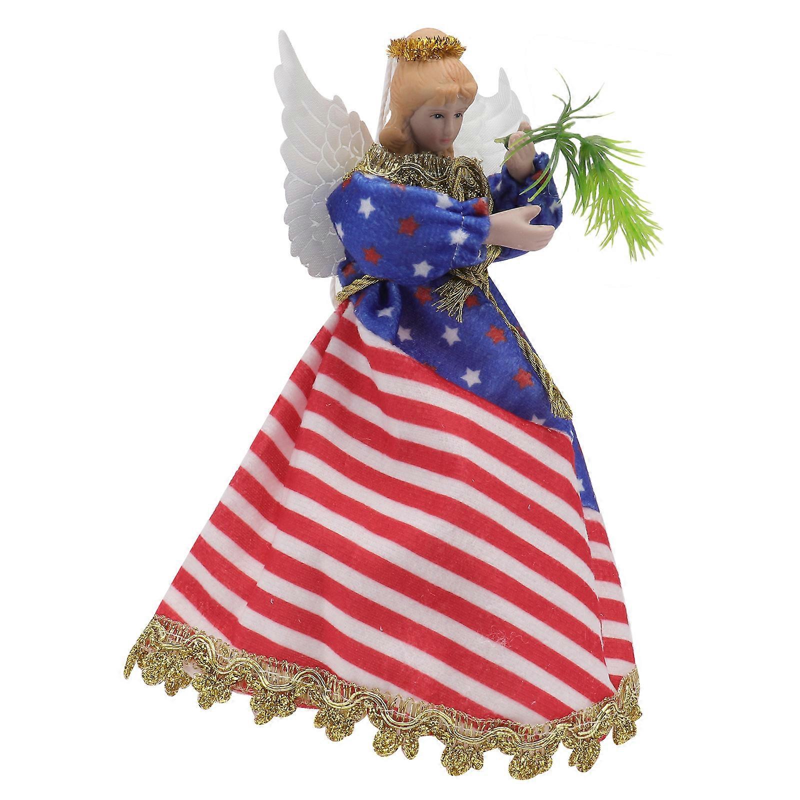 American Independence Day Plush Doll for Decoration with Cloth in Assorted Colors 1pc