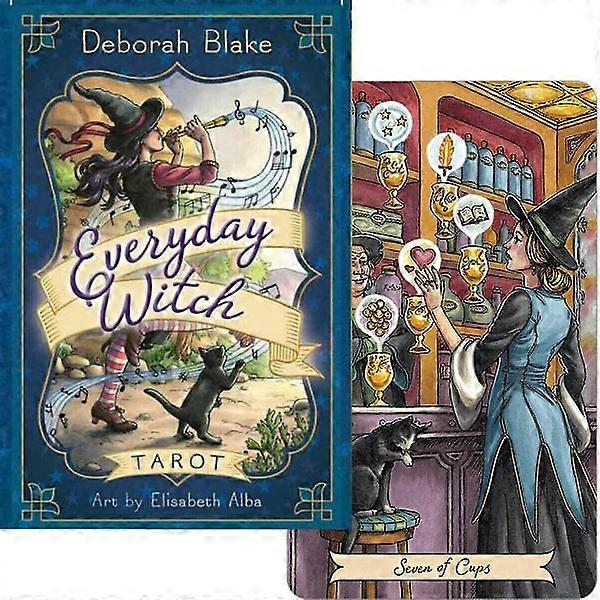Everyday Witch Tarot: A deck of 78 tarot cards, English version, divination oracle