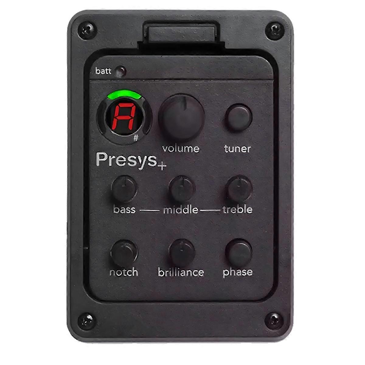 201 Classic Acoustic Guitar EQ Tuner Piezo Pickup Acoustic Guitar Preamp 4-Band Equalizer Onboard P