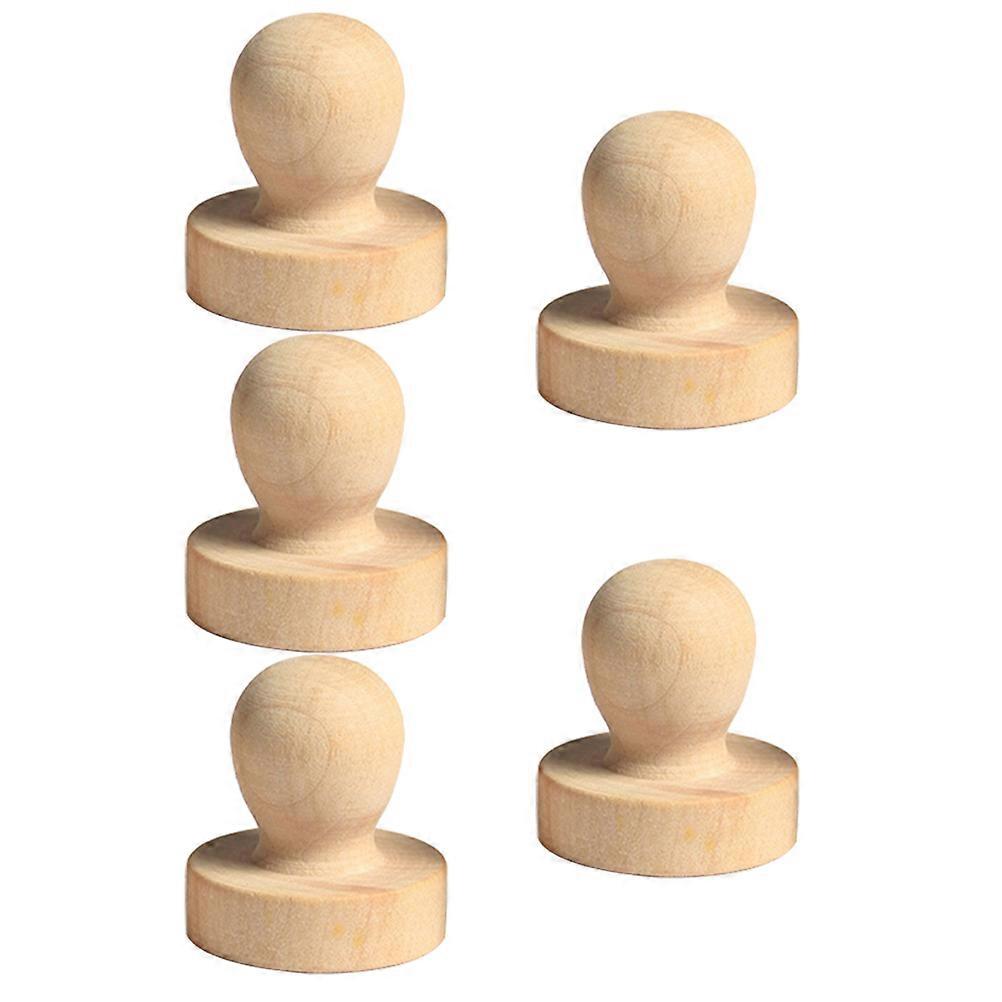 Durable Wood Handle Stamp for Personalizing Projects Scrapbooking and Invitations 5Pcs
