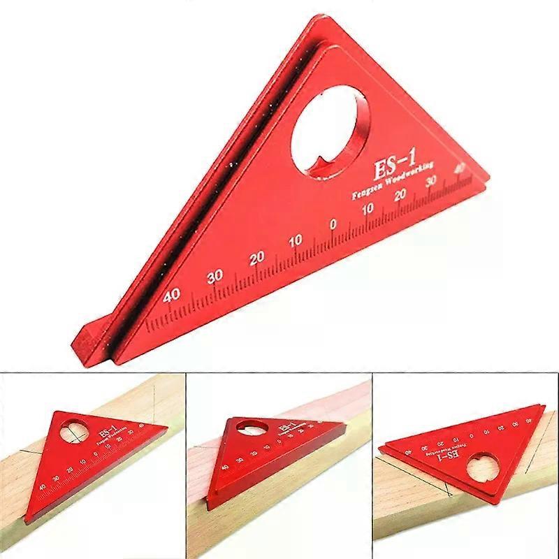 Woodworking Triangle Ruler Metric Stylus Square Triangle Ruler Protractor