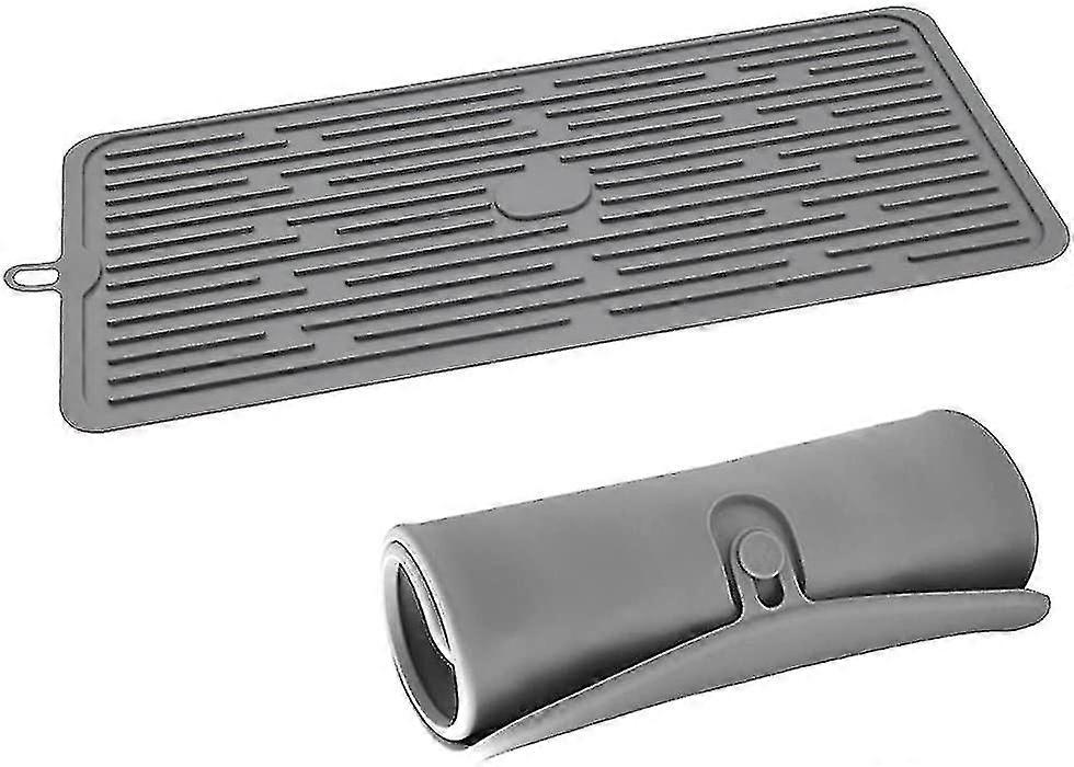 Silicone Tableware Drainer Mat, 44x20 cm, Heat-resistant, Non-slip and Easy to Store